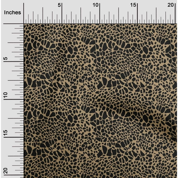 oneOone Viscose Jersey Fallow Fabric Giraffe Animal Skin Craft Projects Decor Fabric Printed By The Yard 60 Inch Wide