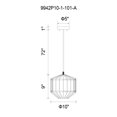 thumbnail image 2 of Pendentif Lumineux avec Finition Noire, 2 of 2