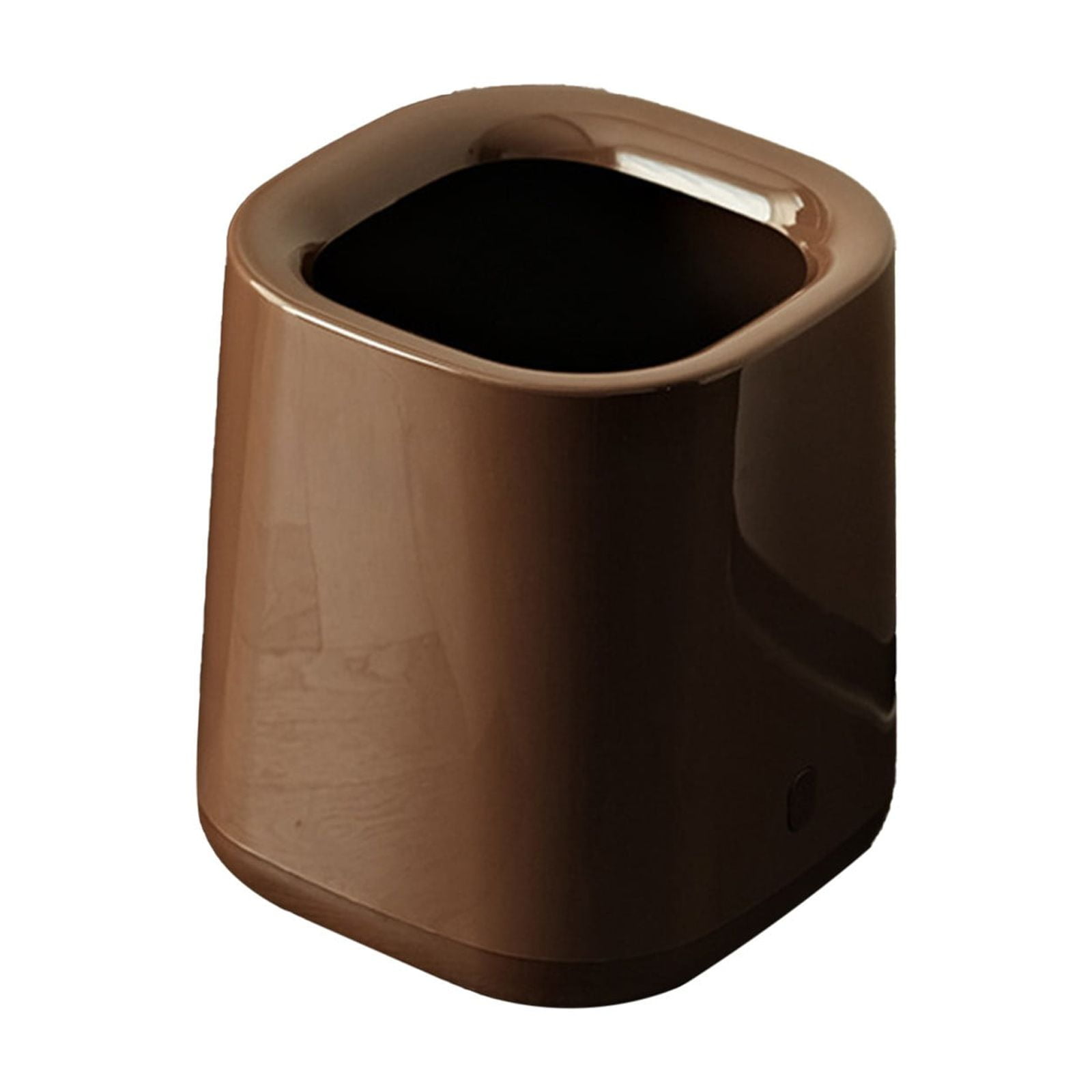 AuroraX Kitchen Trash Can 4.8 Gallon Bedroom Square Touchless Bathroom Office Trash Can -Brown