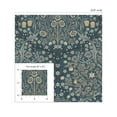 thumbnail image 6 of NextWall  Victorian Garden Floral Peel and Stick Wallpaper 20.9 in. W x 18 ft. L - Aegean Blue & Warm Stone, 6 of 7