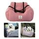 thumbnail image 4 of Bolsa De Transporte De Viaje Para El Cinturón De Seguridad Del Coche Para Perros, Para Cachorros, Rayas Rojas Sunnimix Asiento elevado para mascotas, 4 of 8