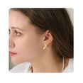 thumbnail image 2 of Lancharmed Gold Plated Women's Earrings,6 Pairs Four Claw Round Zirconia Round Faceted Drops Earring Gifts for Friend Woman, 2 of 8