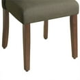 thumbnail image 5 of Fabric Upholstered Wooden Parson Dining Chair with Splayed Back and Tapered Front Feet, Brown, 5 of 6