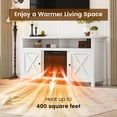 thumbnail image 4 of Mondawe 120V 60HZ 1400W 58" MDF Cabinet Electric Heater Smokeless Fireplace with Remote, 4 of 12