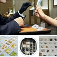thumbnail image 6 of 10pcs Gem Display Box 10pcs Clear Acrylic Diamond Storage Box Loose Diamond Display Case Square Jewelry Case Gemstone Containers with Lid Sponge for Gems Diamond Jewelry Display 1.6x1.7inch, 6 of 6