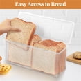 thumbnail image 5 of YWIYIUD 1PC Bread Box Cake Boxes, Cake Container Box with Lid, Cupcake Holder Tray for Dessert arties Bakeries Home Use Design,BuckleSeal Cake Box Container 11inch, 5 of 7