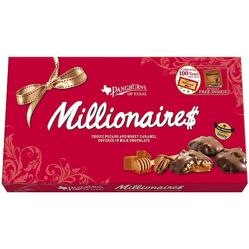 Pangburn's of Texas Millionaires Pecans and Honey Caramel Covered in