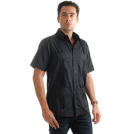 - Mojito Collection Men's Short Sleeve Guayabera Shirt