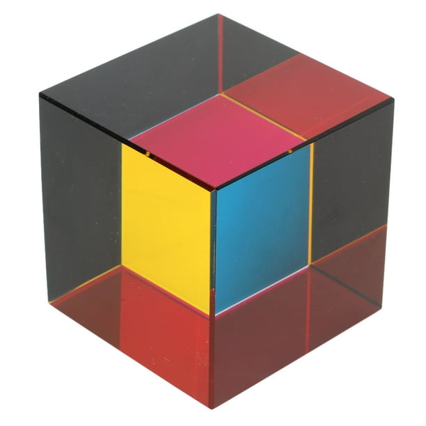 Cubo de color, cubo de color óptico de 6 colores, cubo de vidrio óptico, funcionalidad versátil
