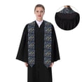 thumbnail image 4 of Haiem Colorful Space Pattern Graduation Stole 2024 | Premium Satin Sash for Graduation Ceremony, 4 of 7