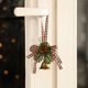 thumbnail image 5 of Adorno de campana de Navidad, campana de cobre, lazo, piñas, colgante de Navidad, corona colgante, decoración navideña para el hogar, 5 of 5