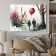 thumbnail image 2 of Designart Couple In Love Going To The Church VII Canvas Wall Art, 2 of 5