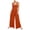 Red, variant on Women Jumpsuits Sleeveless Spaghetti Strap Baggy Long Pants One Piece Jumpsuits Crew Neck Baggy Overalls Date Night Beach Womens Summer Rompers M