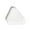 White, variant on Rirozkan Triangle Serving Tray, Thick Plastic Food Tray, Frosted Restaurant Tray for Appetizers, Snacks, and Home Kitchen Use, Gray