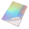 Holographic Sticker Paper, Holds Ink Tear Resistant Printable Water Oil Paper, for Inkjet A4