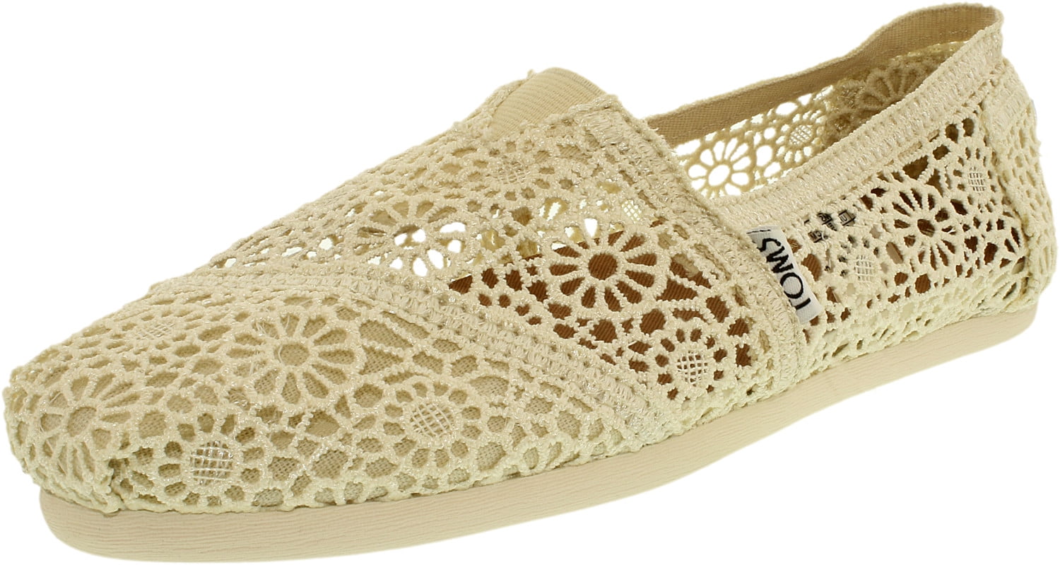 Toms Women's Alpargata Moroccan Crochet Slip-On Shoes - 9 M | Walmart ...