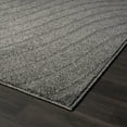 thumbnail image 4 of Luxe Weavers Modern Geometric Wave Anthracite 2x8 Hallway Runner, Stain Resistant Carpet, 4 of 9