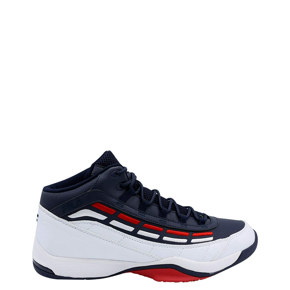 FILA Fila 1BM00185125 Men's Spitfire Mid White/Navy/Red Basketball
