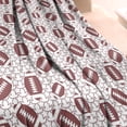 thumbnail image 3 of Brown Footballs with Stars Pattern Blanket,Comfortable Soft Lamb Wool Throw Blanket,All Season,Warm Lightweight Blankets for Sofa Bed Couch Living Room Chair,60"x80", 3 of 4