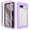 Purple, variant on SaniMore for Google Pixel 7A Case, Two-Layer Structure Transparent [Never-Yellowing] Shock Absorption TPU Bumper Hard PC Military Grade Shockproof Protection Cover for Google Pixel 7A, Black