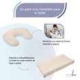thumbnail image 4 of Pack de Bebé con Nido + Almohada de Lactancia + Cambiador Beige, 4 of 7