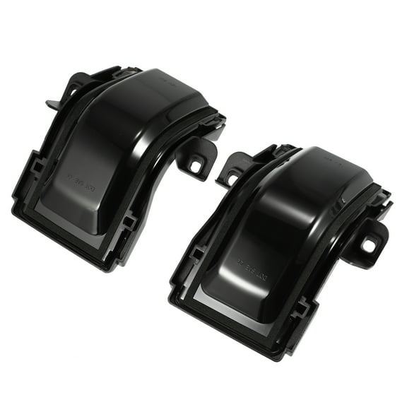 1 Pair White Yellow Side Wing Mirror LED Turn Signal Light FL3Z13B375CA for Ford F-150 F-250 F-350 Black