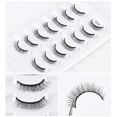 thumbnail image 4 of 1 Box False Eyelashes Wispy Natural Curl Lashes Soft Faux Chemical Fiber Lashes Volume Fluffy Frihappy Fake Eyelashes, 4 of 6