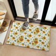 thumbnail image 2 of White Green Leaf Flower Sunflower Pattern Door Rugs,Washable Non Slip Door Mats Indoor,Decorative Door Mats,Entry Mat Indoor for Entrance,Bedroom,Kitchen,Bathroom,16"x24", 2 of 6