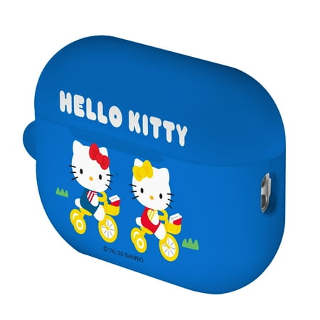Sanrio AirPods Pro 2 Case Key Ring Keychain Holder Strap Hole Hard AirPods Pro 2nd Generation 2022 Cover - Hello Kitty Bicycle