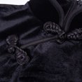 thumbnail image 6 of PMVFHDE Womens Dresses Gothic Punk Chinese Cheongsam Short Sleeve Bodycon Split Dress Black，L, 6 of 9