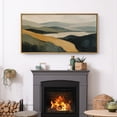 thumbnail image 3 of Large Framed Canvas Wall Art Abstract Mountains Landscape Print for Living Room Decoration - 60"x30" Natural Framed, 3 of 7