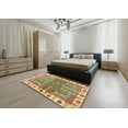 thumbnail image 4 of Ahgly Company Indoor Rectangle Abstract Red Oriental Area Rugs, 3' x 5', 4 of 6