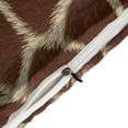thumbnail image 4 of 3 Pcs Soft Bedding Set, Includes 1 Duvet Cover with Zipper And 2 Pillow Shams,Giraffe Skin Print King(102"×90"), 4 of 8