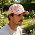 thumbnail image 6 of Garden Morning Cap, Adjustable Floral Animal Print Hat, Breathable & Comfortable Fit Hat, Packable Sun Hat for Casual Weekend Outdoor(Pink Bird), 6 of 6