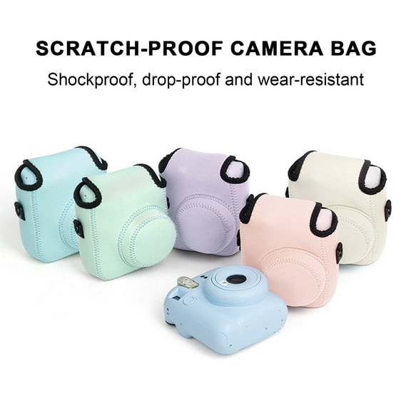 Joernso Camera Case Protector Bag Dustproof Shockproof Anti-scratch Precise Hole Positioning with Hanging Rope Camera Bag for Instax Mini12