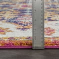 thumbnail image 2 of BoutiqueRugs Hillsby Oriental Medallion Area Rug - Farmhouse Traditional Floral Carpet for Living Room - Magenta, Teal, Orange - 5'3" x 7'3" (5x7 Area Rugs), 2 of 14