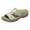 A-Green3, variant on Yuanlong Womens Sandals Shoes Leather Sandals Footbed Dressy Floral Print Bohemian Beach Slide Sandals