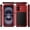 Red, variant on for iPhone 16 Metal Case 6.1",Heavy Duty Shockproof Aluminum Alloy [Tough Armour] Military Grade Phone Case,360 Full Body Protective Cover with Silicone Built-in Screen Protector - Red