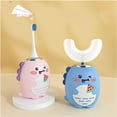 thumbnail image 3 of Cepillo de dientes eléctrico para niños de 360 grados. Cepillo de dientes automático en forma de U, recargable por USB y resistente al agua, apto para niños kaili Sencillez, 3 of 5