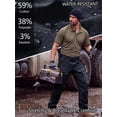 thumbnail image 7 of liyiyiyia Men's Winter Cargo Pants, Thermal Fleece Lined Outdoor Snow Ski Pants for Hiking Work, 7 of 7