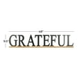 thumbnail image 3 of DecMode Black Wood Grateful Sign Wall Decor, 3 of 9