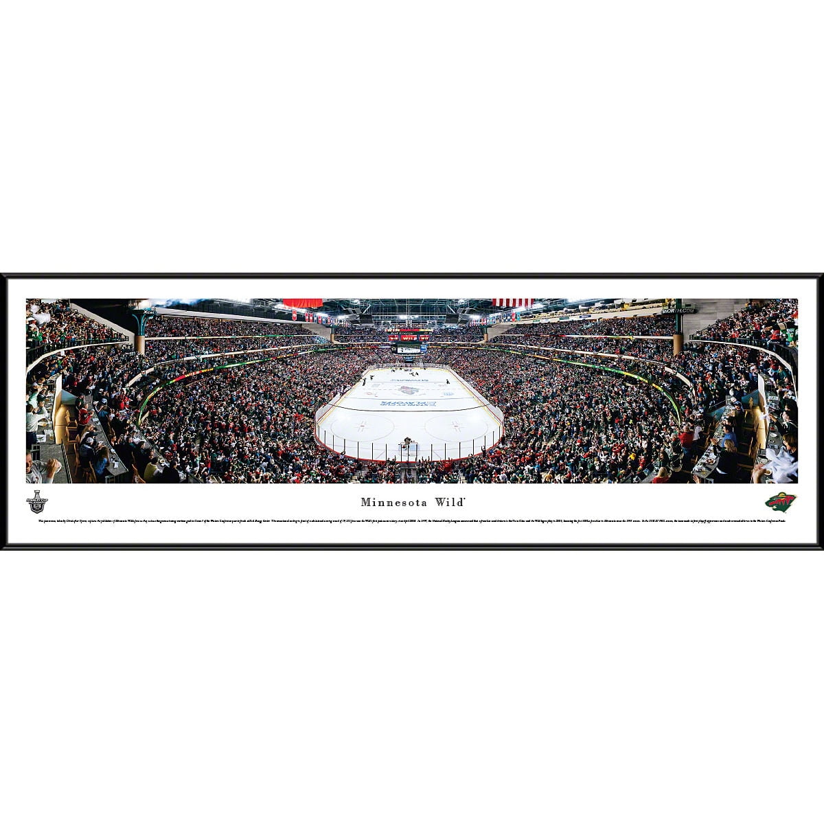 Minnesota Wild Framed Stadium Panoramic Photo - Walmart ...