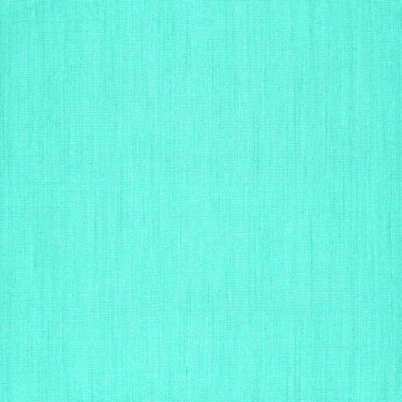 Ahgly Company Indoor Square Abstract Turquoise Blue Contemporary Area Rugs, 6' Square