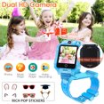 thumbnail image 3 of SHANNA 4G Kids Watch Phone with Dual ​Camera, Kids Smart Watch for Girls Boys, IP67 Waterproof, 2-Way Calls, GPS SOS Video &Voice Chat, Wrist Watch for Kids Aged 3-14 Birthday Gifts (Blue), 3 of 10