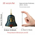 thumbnail image 4 of Mouliraty United States 250th Anniversary Bell Ornament, 2d Acrylic Pendant, for Decorating Christmas Trees, Fences, Patios, Collectors and Patriots, Red, 4 of 4