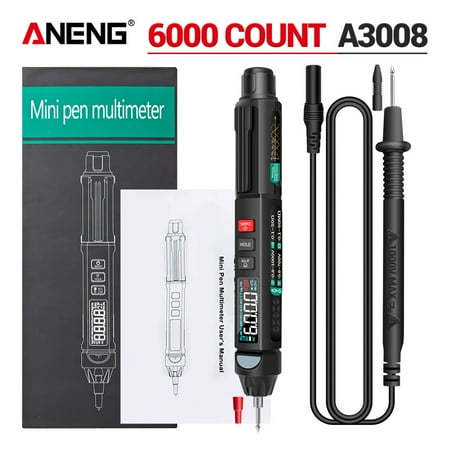 

ANENG A3008 Digital 6000 Counts Intelligent Professional Multimeter Sensor Pen Tester Current Meter Non-Contact Voltmeter