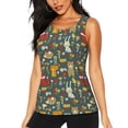 thumbnail image 1 of Balery Cute Animal Forest Camiseta sin mangas estampada ligera para mujer, tops de entrenamiento sin mangas, camisetas de yoga transpirables de secado rápido.-Medium, 1 of 7