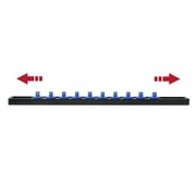 Hyper Tough 1/4-inch Drive Socket Rail Organizer, Blue