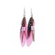 thumbnail image 1 of Qarigey Pendientes de plumas, accesorio de moda, adorno de gota para la oreja, decoración colgante de penacho, pendiente colgante bohemio para adorno de Ropa, zapatos y accesorios Miscelánea Rosado Qarigey AP010301-03, 1 of 6