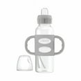 thumbnail image 4 of Dr. Brown's Milestones Narrow Sippy Bottle with Silicone Handles Blue 2x8oz Bottles, 4 of 9